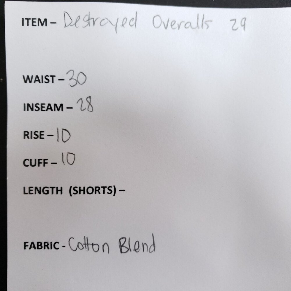 Traffic Jeans Wear Destroyed Fashion Overalls Women's Size 29 Light Wash - Picture 8 of 9